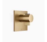 Dornbracht xTOOL termostato empotrado sin regulación de volumen 3/4, placas de cobertura 120x120mm, 36503985-39, Color: Latón oscuro cepillado