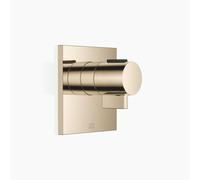 Dornbracht xTOOL termostato empotrado sin regulación de volumen 3/4, placas de cobertura 120x120mm, 36503985-47, Color: Champán