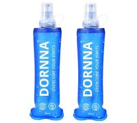 DORNNA® - 2X1 Soft Flask, Botella de Hidratación BPA FREE para Running, Bolsa de Hidratación Deportiva, Botella de Agua Reutilizable Muy Resistente. (250ML - 2 UDS)