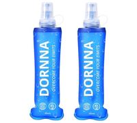 DORNNA® - 2X1 Soft Flask, Botella de Hidratación BPA FREE para Running, Bolsa de Hidratación Deportiva, Botella de Agua Reutilizable Muy Resistente. (350ML - 2 UDS)