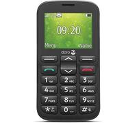 Doro 1380 - Teléfono móvil desbloqueado 2G Dual SIM para personas mayores con pantalla de 2.4 pulgadas, cámara y botón de asistencia (negro) [versión británica e irlandesa] (negro)