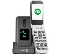Doro 2880 4G - Teléfono móvil con Tapa para Personas Mayores, fácil de Usar, teléfono móvil sin Internet, Doble Pantalla - Tecla de Asistencia - Teclas de Voz - Bluetooth - Teléfono Plegable