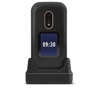 Doro 6060 Teléfono Móvil 2G Dual SIM para Mayores con Tapa con Teclas Grandes, Pantalla Externa, Botón SOS con GPS y Base de Carga [Versión Española] (Negro)