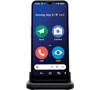 Doro 8200 4G - Smartphone Desbloqueado Seniors - Teléfono móvil Resistente al Agua - Triple cámara 16MP - Pantalla 6.1" - Tecla de Asistencia con GPS - Sonido Claro - Soporte Cargador (Azul)