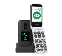 DORO Leva E30 4G Seniors - Teléfono con válvula Doro Leva E30 - Pantalla grande de 2,8", pantalla externa, teclas de contraste, sonido fuerte y claro, cámara - Tecla Doro Secure - Con estación de