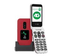 Doro Leva E30 Teléfono Móvil para Mayores 4G, Fácil de Usar, Pantalla 2.8" + Pantalla Externa, Teclas Grandes, Sonido Alto y Claro, Botón SOS, Cámara, Base de Carga, Libre