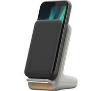 Doro - Pack Smartphone Aurora A20 - Base de Carga inalámbrica - Teléfono móvil con Tapa para Personas Mayores - Botón de Asistencia - GPS - Compatible con audífonos - Cable USB Incluido - Grafito