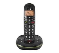 Doro Phone EASY 105W - Teléfono fijo inalámbrico con teclas extra grandes y contestador, color negro (importado)