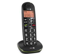 Doro PhoneEasy 100W Teléfono Fijo Inalámbrico para Personas Mayores, Teclas Extra Grandes, Pantalla Retroiluminada, Sonido Amplificado, Color Negro