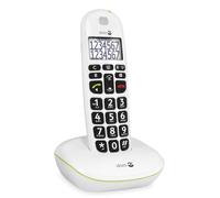 Doro PhoneEasy 110 Teléfono Inalámbrico DECT para Personas Mayores con Teclas Grandes Parlantes, Función de Llamada Interna y Audio Amplificado [Versión Española y Portuguesa] (X 1 / Blanco)