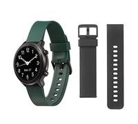 Doro Reloj inteligente para personas mayores, pantalla táctil completa, resistente al agua IP68 con rastreador de fitness, contador de pasos y monitor de salud (correas negras + verdes)