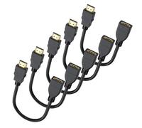 DoroJepi Cable extensor HDMI corto de 1 pie, paquete de 5, adaptador de extensión HDMI 4K macho a hembra compatible con 4K @60Hz, 2K @144Hz, HDR, ARC, 18Gbps compatible con Fire TV Stick, Roku, HDTV