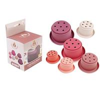 DORON & CHARLIE - Juego de Baño - El Rociador Rociado - 056346 - Silicona - Apilamiento - Juguete para Niños - Accesorio de Puericultura - Bebé - 1era Edad - A Partir de 12 Meses