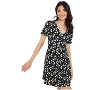 Dorothy Perkins Vestido Corto Margarita de Manga Corta para Mujer (DP5265)