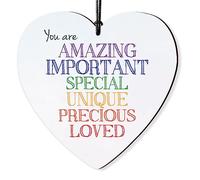 Dorothy Spring Letrero de madera con texto en inglés "You are Amazing Important Special Loved", con texto en inglés "You are Amazing Important Special Loved"