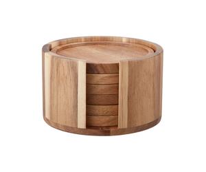 Dorre 6 Posavasos Gota Ø10 cm acacia