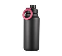 Dorre Botella de agua Flory de doble pared con imán 0.9 L Negro-púrpura