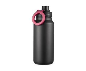 Dorre Botella de agua Flory de doble pared con imán 0.9 L Negro-púrpura