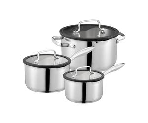 Dorre Juego de cacerolas Karla 3 piezas Plata