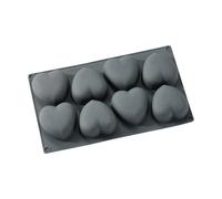 Dorre Molde para hornear Beck Gris. corazón. silicona. 8 piezas