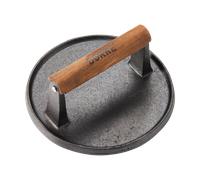 Dorre Prensa para hamburguesas Hally Ø17.7 cm Hierro fundido-acacia