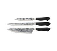 Dorre Set de 3 cuchillos Akira acero inoxidable negro