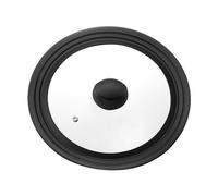 Dorre Tapa universal Una 24/26/28 cm Vidrio-silicona negra
