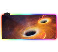 DORRISO Alfombrilla de Ratón Juegos Grandes RGB 900x400x3 mm XXL Alfombrilla Raton Gaming Impermeable Base de Goma Antideslizante para Gamers Ordenador y Oficina Mousepad Calabozo