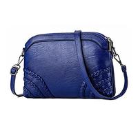 DORRISO Elegante Mujer Bolsos Bandolera Moda Bolso Pequeño Capacidad PU Cuero Bolso Lindo Trabajo Casual Viajes Mujer Bolsos Cruzados Azul B