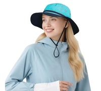 DORRISO Hombre Gorro de Pesca Mujer Sombrero para el Sol UPF 50+ Anti-UV Vacaciones Playa Doblar Sombrero Gorro de Pesca Viajar Cómodo Sombrero de Cubo Cielo Azul