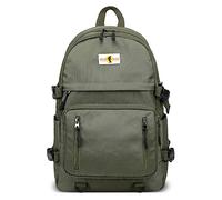 DORRISO Hombre Mujer Mochilas Moda Viajar Mochilas para 14 Pulgada Portatil con USB Puerto Múltiples Bolsillos para Viaje Casual Deportiva Senderismo Escuela Impermeable Nylon Mochilas Verde