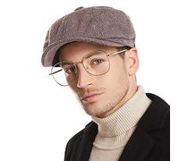 DORRISO Hombres Gorra Plana Beret Gorra Plana Driving Boina Caza Newsboy Cap Ligero Cómodo Primavera Otoño Invierno Viaje Casual Hombres Boinas Caqui A