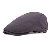 DORRISO Hombres Gorra Plana Moda Beret Gorra Plana Driving Boina Caza Newsboy Cap Ligero Cómodo Viaje Casual Primavera Otoño Invierno Hombres Boinas Gris