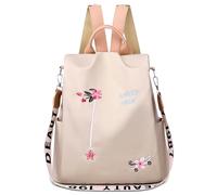 DORRISO Mochila de Mujer Lindo Nylon Bolso Anti-Robo Bolsa de Viaje Bolsa Gran Capacidad Ligera Vacaciones Bolsas de Hombro Backpack Mochila de Señoras Marrón