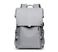 DORRISO Mochilas para Portátil Hombre Mochila Viaje Negocios Mochila Escolares Bolso Casual con Puerto USB Mochila Antirrobo para Adolescentes Trabajo Universidad Estudiantes Gris L