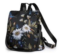 DORRISO Moda Mochila de Mujer Anti-Robo Bolsa de Viaje Bolsa Gran Capacidad Ligera Viaje Vacaciones Bolsas de Hombro Cómodo Mochila de Señoras Color Floral G