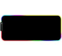 DORRISO RGB Alfombrilla de Ratón Juegos Grande XLL 900 x 400 x 3 mm Gaming Alfombrilla Raton Impermeable con Base de Goma Antideslizante para Gamers Ordenador PC y Laptop Mouse Pad Negro