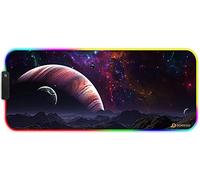 DORRISO RGB Alfombrilla de Ratón Juegos Grande XLL 900 x 400 x 3 mm Gaming Alfombrilla Raton Impermeable con Base de Goma Antideslizante para Gamers Ordenador PC y Laptop Mouse Pad Cielo estrellado