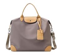 DORRISO Simple Bolso de Mujer Gran Capacidad Bolso de Hombro Diseño Bloqueo de Color Antirrobo Práctico Bolsos Cruzados Señora con Colgante Viaje Diario Trabaja Impermeable Poliéster Amarillo