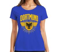 Dortmund Est 1909 - Camiseta para mujer, diseño de águila, azul, XXL