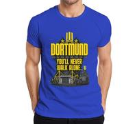 Dortmund You'll Never Walk Alone Statement - Camiseta para hombre, azul