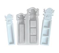 Dorugage Moldes de silicona de reno de Navidad, molde de alce de Navidad, moldes de arte festivo de temporada para decoración de arcilla epoxi de polímero, pasta de, goma de chocolate