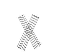 DoRysk 14G Bicycles Spokes 2.0-1.6-2.0 - Spokes redondos J-Bend/Straight Pull Black Lightweight Variable Diameter Spoke Bike Parts, Cycling (J Bend 36 unidades)