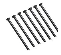 DoRysk 15 unidades de 14 g de color negro, diámetro de 2,0 mm, material 302, acero inoxidable 302, con punta de pezón (longitud 289 mm)