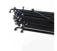 DoRysk 20 unidades de 12 G Black Bike Spokes 2,6 mm Diamater Bicycles Spokes with Nipples 70 mm-262 mm Electric Cycling Spokes Bike Parts (224 mm)