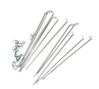 DoRysk 36pcs Spoke 10G Wire Diameter 3.0mm Length 95-225mm for Bicycle Spokes #45 Steel + Nipples (205 mm)