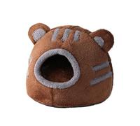 DoRysk Cama cómoda para gatos Winter Sleep Comfort, bonita forma, tienda de campaña, acogedora cueva para gatos, casa suave y autocalentable (marrón, L)