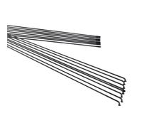 DoRysk Lote de 10 piezas J-Bend Pillar PSR TB2018 14G 2.0 Triple Butted Mountian Road Bike Spoke Stainless Steel Bicycles Spoke Black 4.5g Bike Spokes Wheel Parts (J-Bend 276 mm)