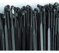 DoRysk Lote de 12 unidades PSR 1432 Stainless Steel J-Bend/Straight Pull Bladed 14G 2.0 MM Spokes with Nipples 6.8G 260mm Bike Spoke (Straight Brass nippl)