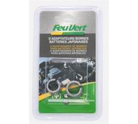 Dos adaptadores de terminal batería asiático Feu Vert